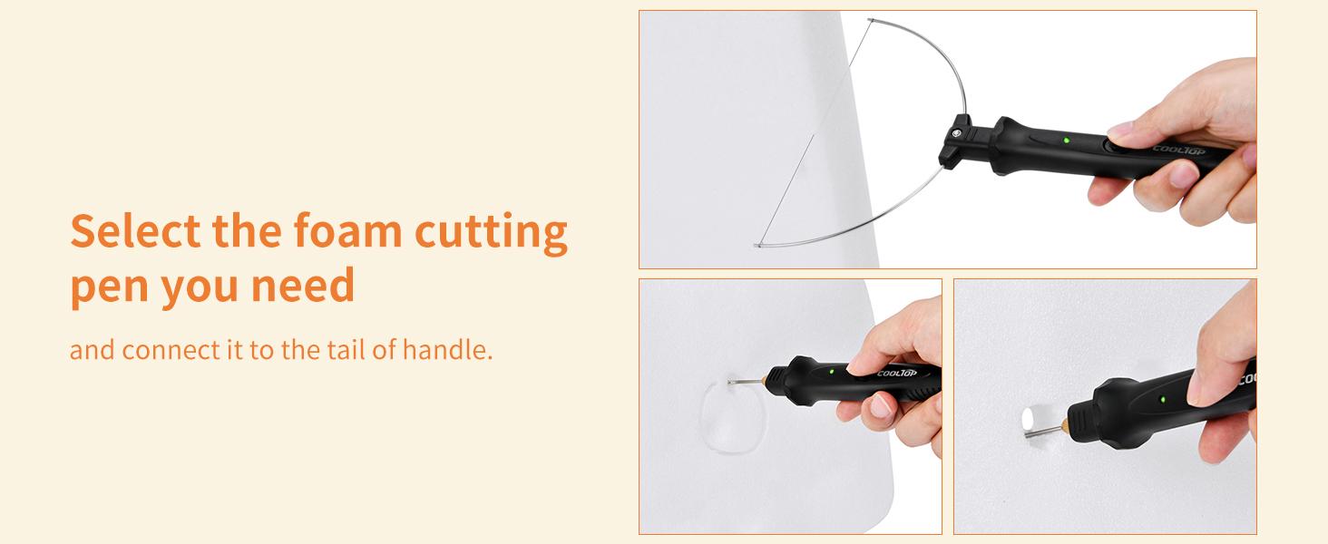 GOCHANGE 3 in 1 Foam Cutter Electric Styrofoam Cutting Tool, 100-240V / 18W  Heated Foam Carving Knife Kit with Electronic Adaptor for Small Cutting Project, DIY Craft, Foam Carvingm,Foam Board, Pearl Cotton, EPP, KT Board, EPS