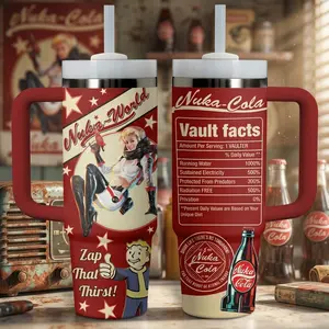 Fallout Fan Must-Have! Nukka Games Cup 40 oz 30 oz Tumbler With Handle