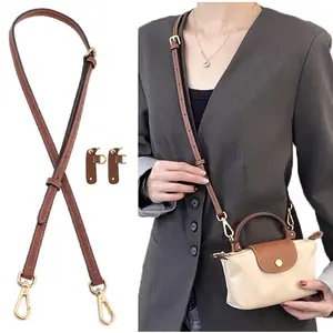 Hot in 2026: KIYOMIL leather purse strap replacement crossbody/shoulder straps for XS Mini Pouches; no-damage conversion kits with gold-tone hardware buckles