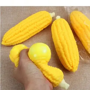 1 Creative Squeeze Toy, Imitation Corn TPR Soft Gel Stress Relief Corn Squishy, Slow Rebound Toy, Finger Stress Relief Toy