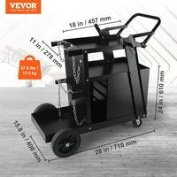 Two-storey four-drawer welding trolley 265 lb18*11