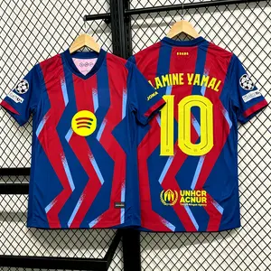 25 26  Home No.10 Lamine Yamal Shortsleeve Soccer Jersey