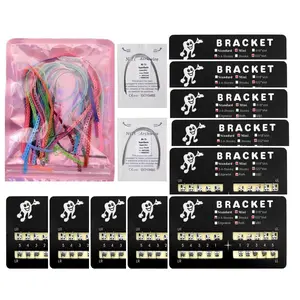 Complete Orthodontic Braces Kit with 20 Color Braces Power Chain for Braces DIY & Replacement at Home