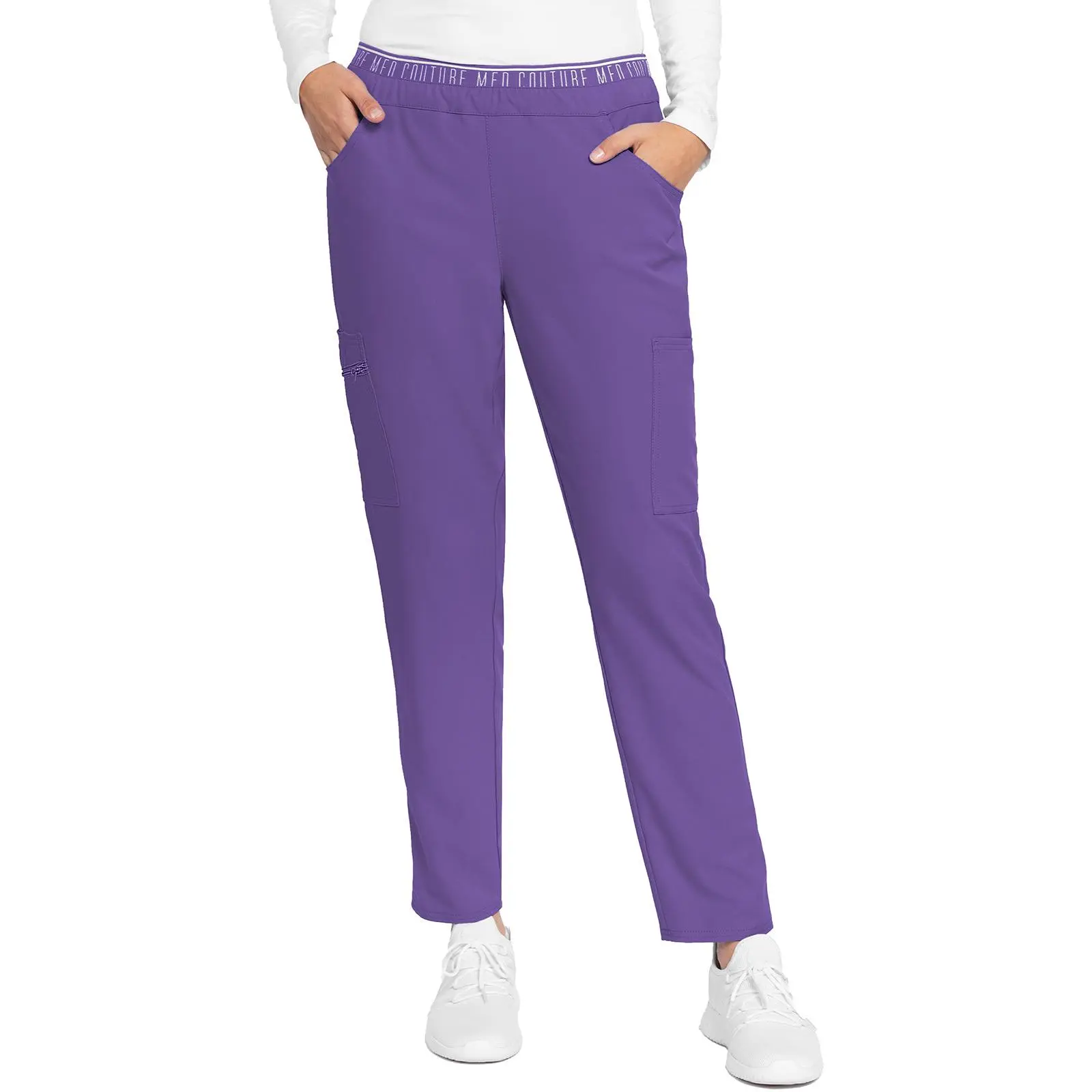 Med Couture Insight Mid-Rise Tapered Leg Pull-On Scrub Pants