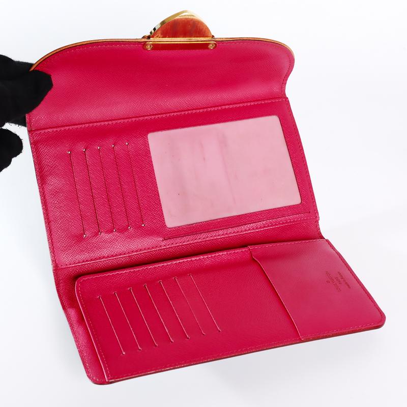 Pre-owned Louis Vuitton canvas Mini Bags Multicolor Monogram Sarah Wallet – Black