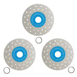 Gray Granite-Specific Ceramic Tile  & Edging Disc, 2-in-1 for Wet/Dry Use, Flat Grinding, 45° Beveled Angle, for Angle Grinders walls mm 115 tool diamond metal thin decorte disco rock slab ultra-thin  saw wine bottle cutting blades