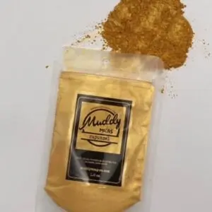 MuddySoapCo Rapunzel Gold Mica 1oz for Soap Making, Cosmetics, Nail Polish