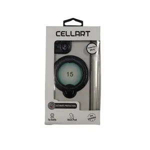 Cellart Phone Case for iPhone 15 with Ring Stand - White