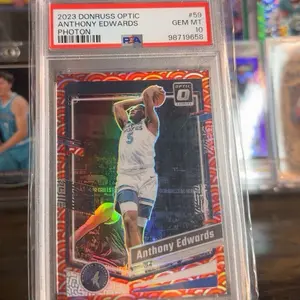 Anthony Edwards [Photon] #59 2023 Panini Donruss Optic PSA 10!!