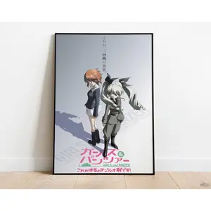 Girls und Panzer Movie Poster, HIGH QUALITY PRINT, Animated Movie Poster, Manga Poster, Japanese Anime, Mange Series, Girls and Tanks