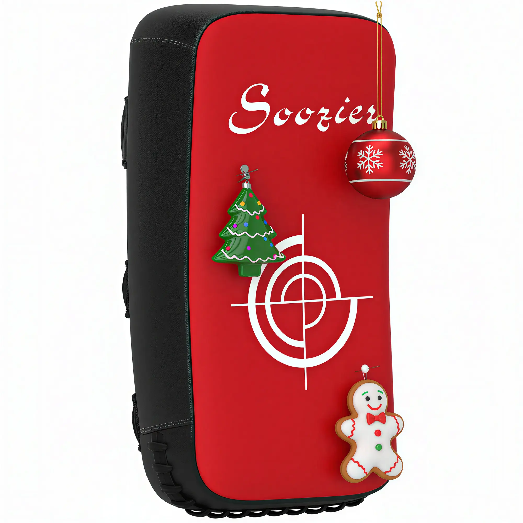 Curved Design Kick Shield - 16.5" PU Muay Thai Pads, Shock-Absorb Protective Gear for Martial Arts, Adjustable Straps, Suitable for All Ages
