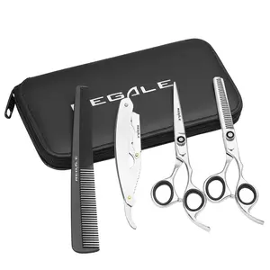Regale Professional Hair Cutting Shears Set | 5-Piece Japanese Steel Barber Kit