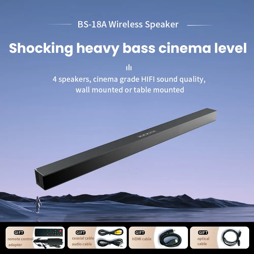 Soundbar For TV,Surround Sound System TV Sound Bar Speakers With Bluetooth/Optical/AUX/HD(ARC)/Coaxial/USB Connection For PC/Gaming/Projectors,37.8inch