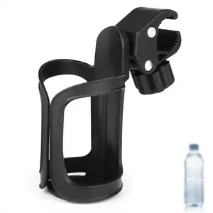 Bicycle cup holder, bicycle water bottle cage, universal 360-degree rotating cup holder, suitable for bicycles, scooters, walking aids, wheelchairs, bicycle water bottle cage, 1 count per pack.