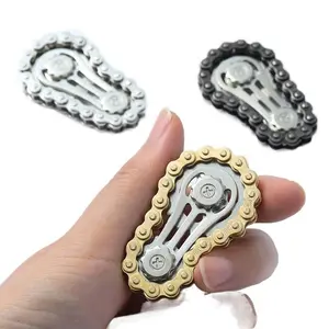 Adult Metal Chain Spinner, Stress Relief Gadget for Office & Anxiety, NOT for Kids