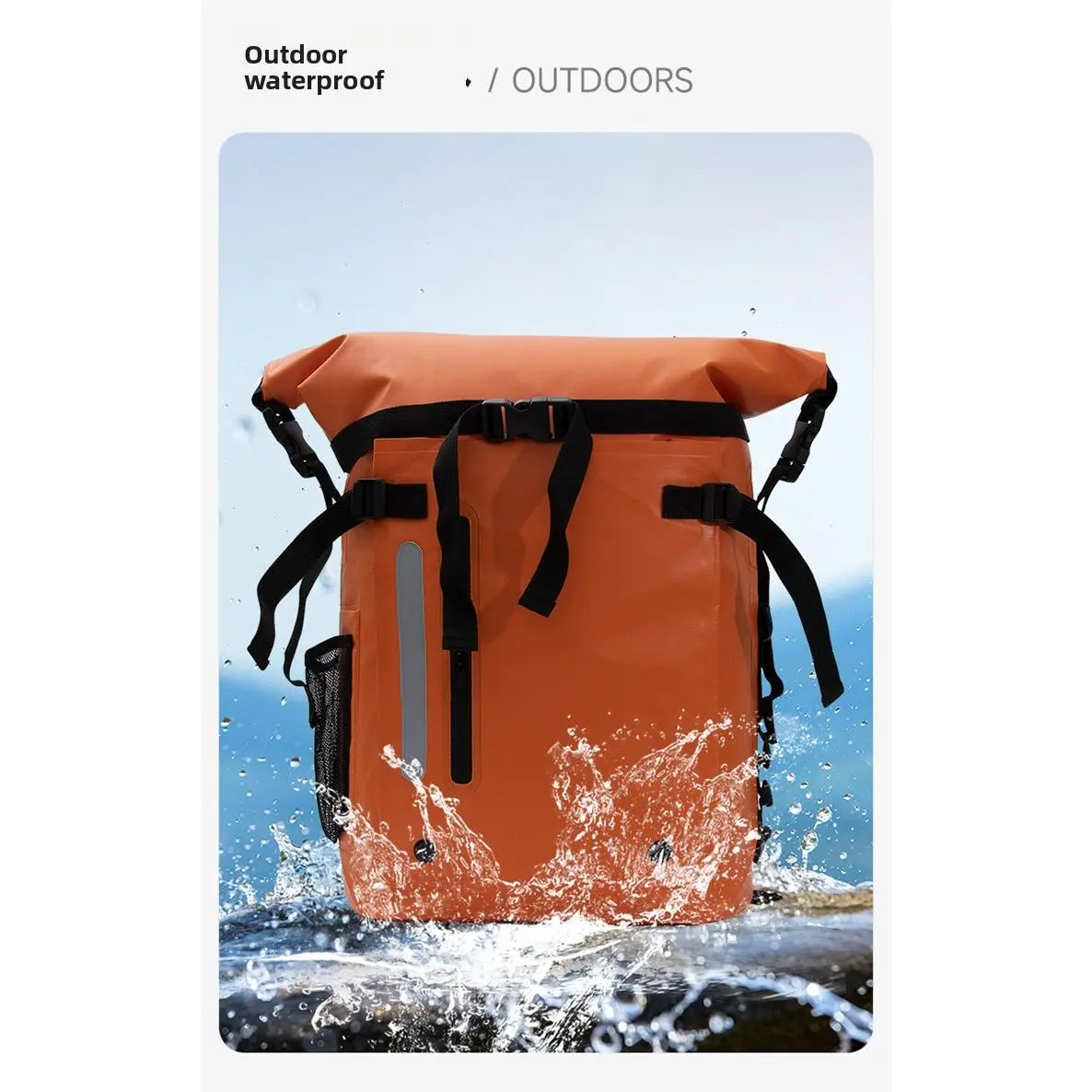 Outdoor waterproof bag, diving bag, snorkeling bag, flipper storage bag, waterproof backpack, large-capacity creek traceability bag wholesale.