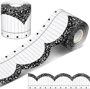 Bulletin Board Borders Classic Composition Coquette Bow Pencil Apple Borders DIY Decorations for Classroom Home School Office Chalkboard Back to School Wall Decor for Students and Teachers