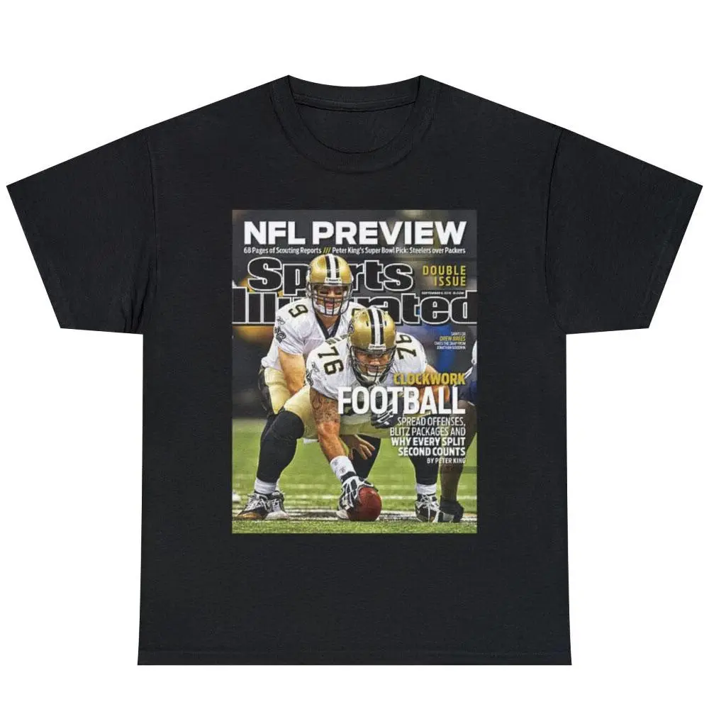 Drew Brees Graphic Tee Vintage Football Fan Cotton T-Shirt