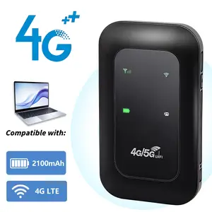 Portable Mobile Router, 4G LTE Mini WiFi Hotspot, Plug and Play with Multi-Device Connection, Ideal for Campervan Hiking Road Trip Outdoor Leisure