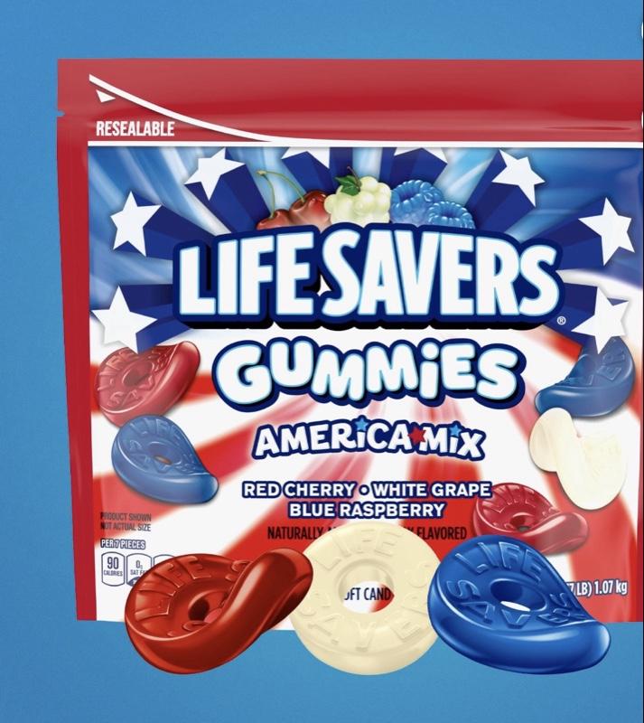Lifesavers Red, White, and Blue Gummies, 38oz Lifesavers Red, White, and Blue Gummies, 38oz