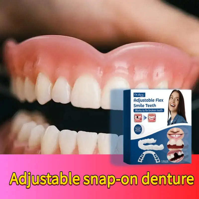 Adjustable clasp-type dentures, realistic dental braces, temporary tooth fillings, tooth correction, and dental care