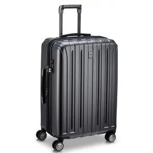 DELSEY Paris Titanium Medium Expandable Spinner Luggage - Polycarbonate Construction, TSA-Certified Lock Checked Luggage, Drop-Resistant Anti-Collision Robust Design, Extra Space, Telescopic Handle, Tsa-Certified Checked Luggage