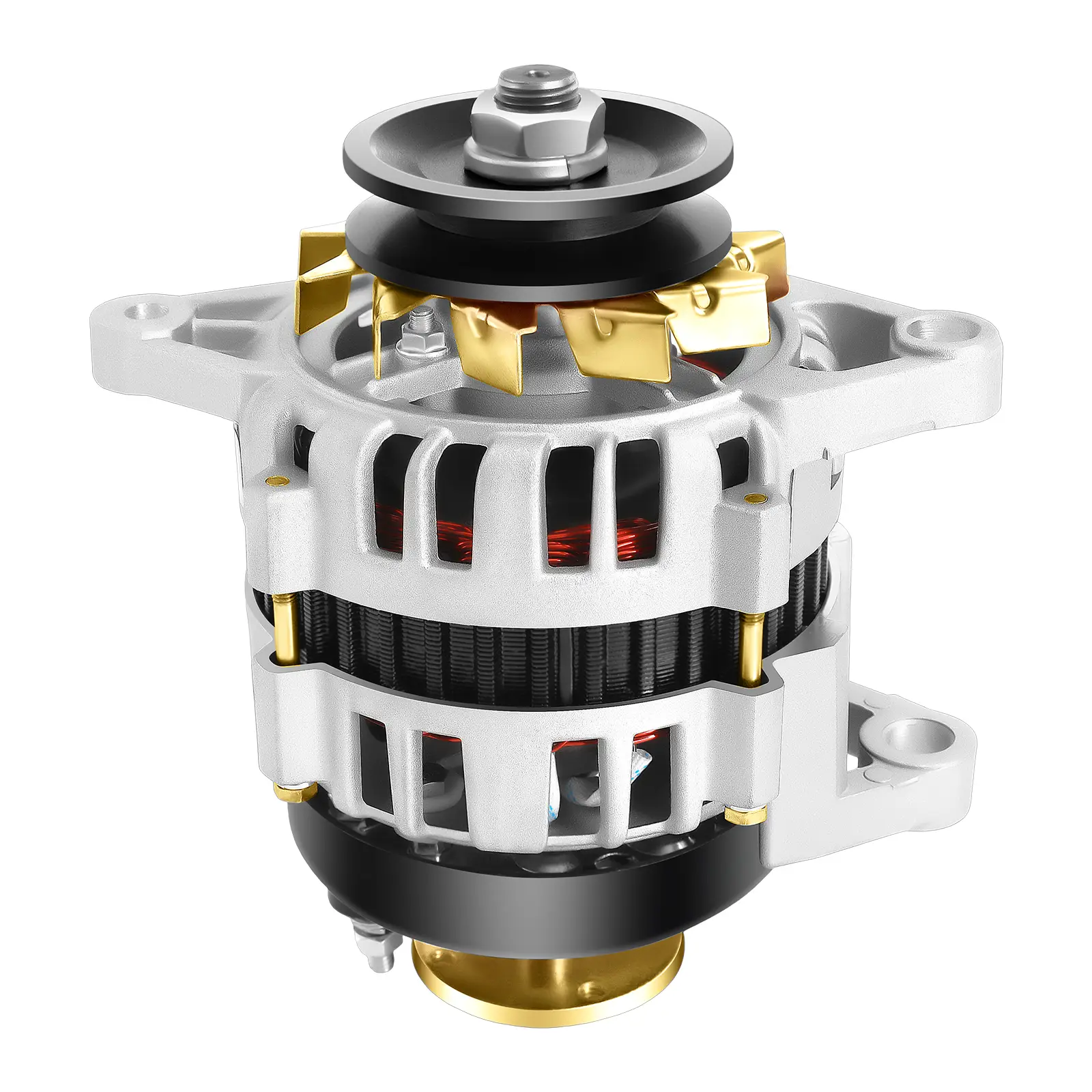 Permanent Magnet Generator, 2000W PMA DC Agricultural Brushless Low Rpm Alternator, Low Rpm Alternator Charging With Pure Copper Coil, Permanent Magne