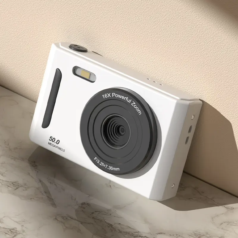 Vintage CCD Point & Shoot Digital Camera - 5000p HD, Compact, Durable Body, Portable, Ideal for Students, Holiday Gift for Friends on Special Occasions, Occasion