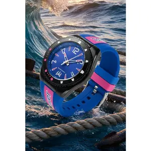 TechnoMarine Racing Legends Mens 44mm Quartz Pink/Blue Watch TM-525011