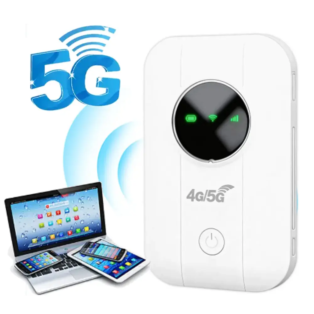 5G/4G Dual-Band LTE Portable WiFi Hotspot,Mobile Hotspot Router,without lag,Connects 10+ Devices for Travel Camping & Outdoor Use,Portable Mifi Modem, WiFi Pocket, Mini WiFi Hotspot