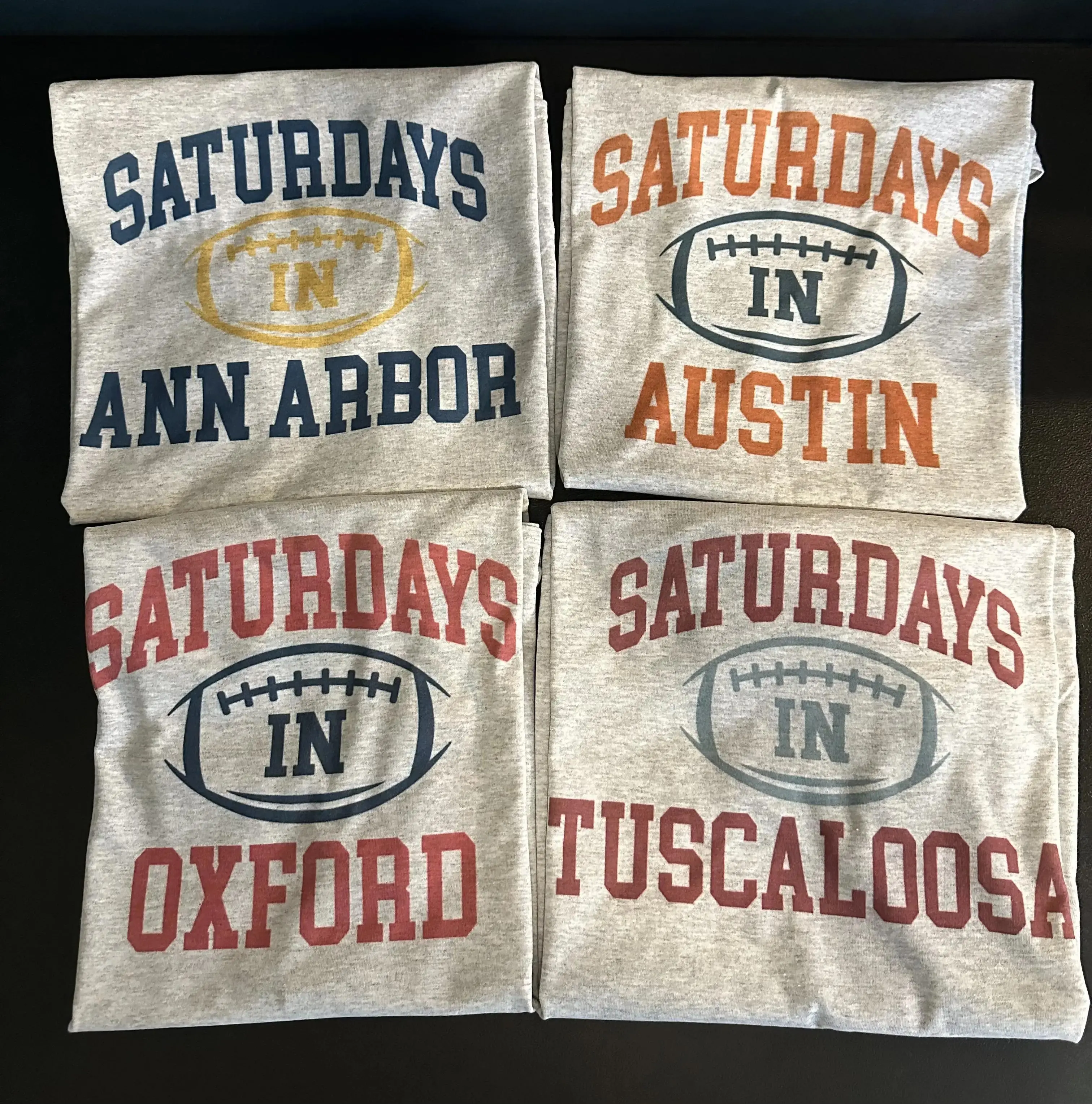 College Football Saturdays In Your City T-Shirt Short Sleeve Polyester Soft Comfortable Gildan Fabric Stylish Game Day Outfit