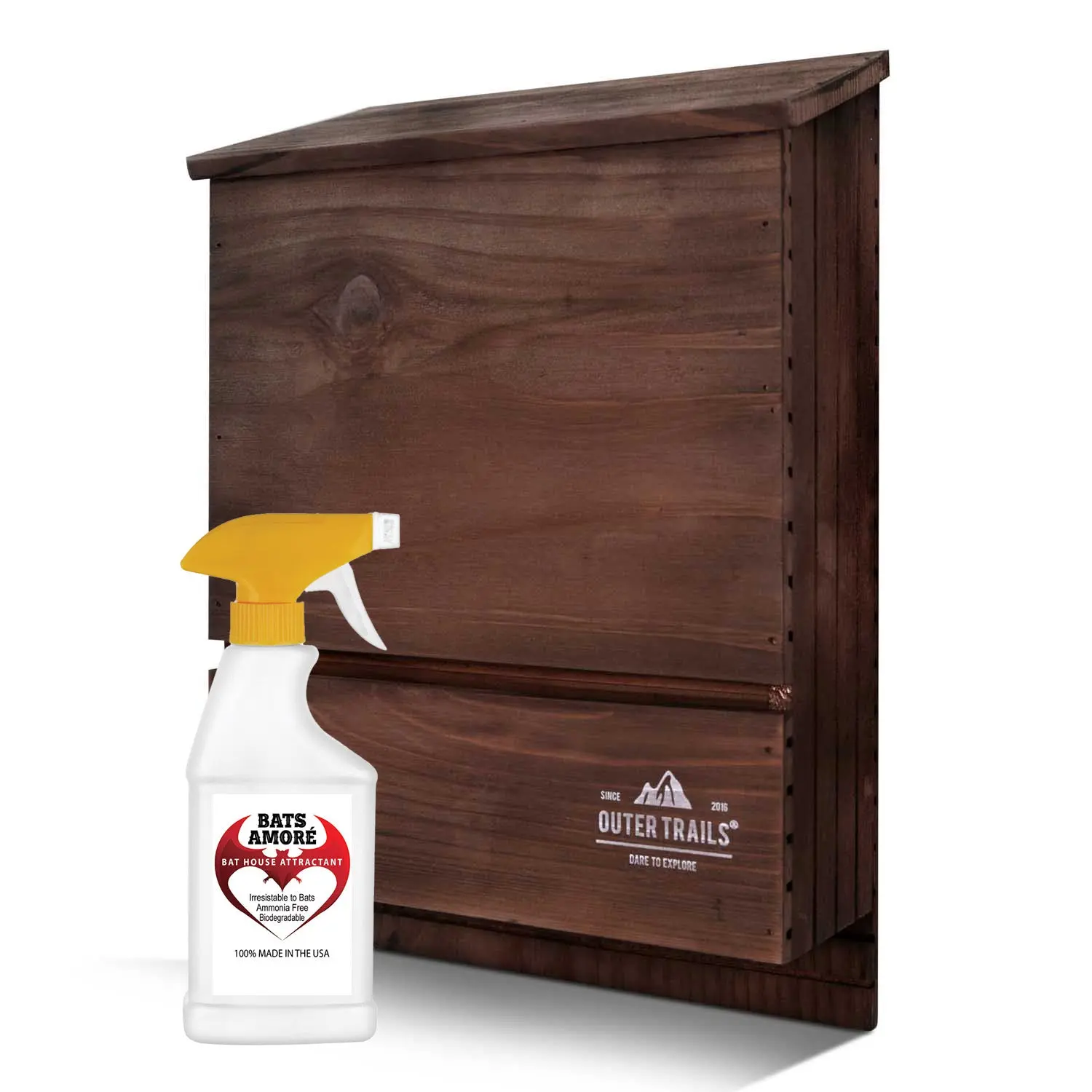 Multi Chamber Bat House Habitats and Bat Attractants by Outer Trails™