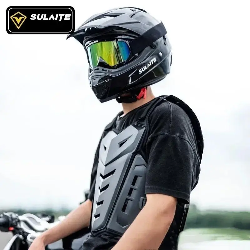 SULAITE Motocross Body Armor Motorcycle Jacket Motocross Moto Vest Back Chest Protector Off-Road Dirt Bike Protective Gear15