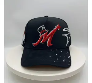 31 Hats El Mago Black Red Crystals Gen 2 Cap