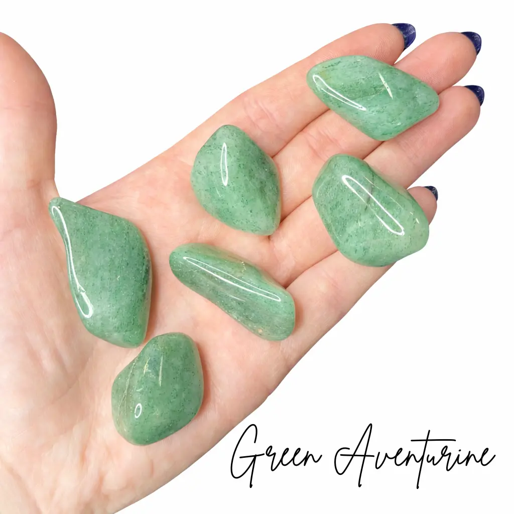 Green Aventurine Tumble, Tumbled Green Aventurine, Pocket Aventurine