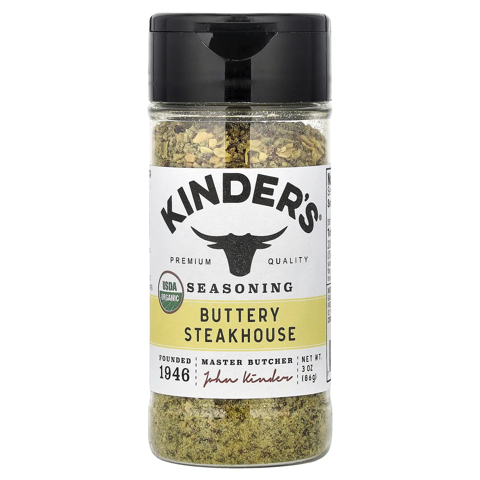 KINDER'S Seasoning, Buttery Steakhouse, 3 oz (86 g)
