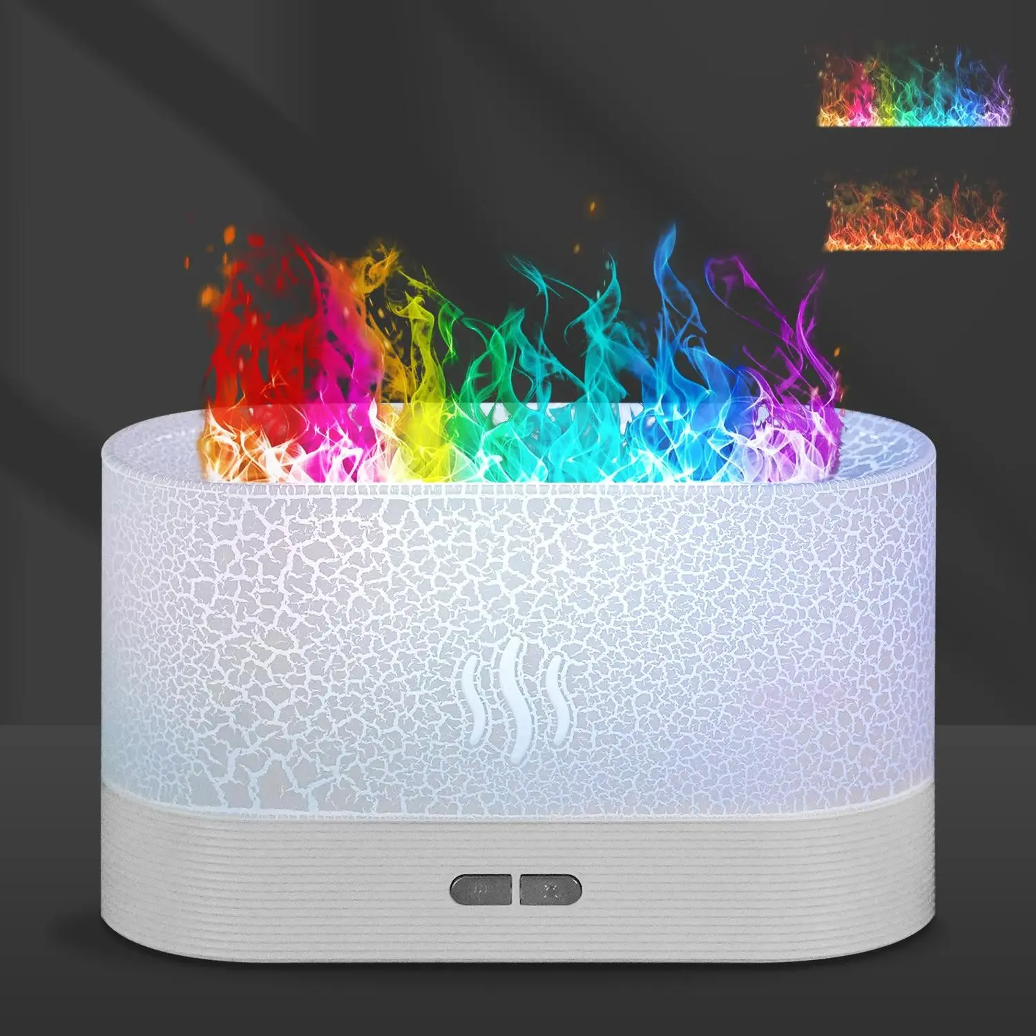 Flame Air Diffuser Humidifier, Upgraded Scent Diffuser for Essential Oils, Ultrasonic Aromatherapy, Auto-Off Function for Room Home Office, Humidifier Diffusers, Automatic, Fragrance Machine, Diffusers Humidifiers