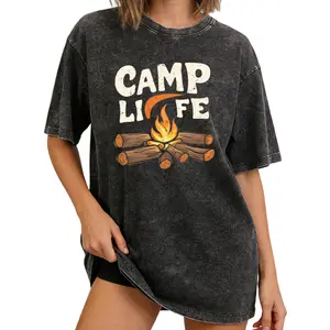 Outdoor Lover's Washed T-Shirt – Ideal for Campfire Nights and Nature Trips
