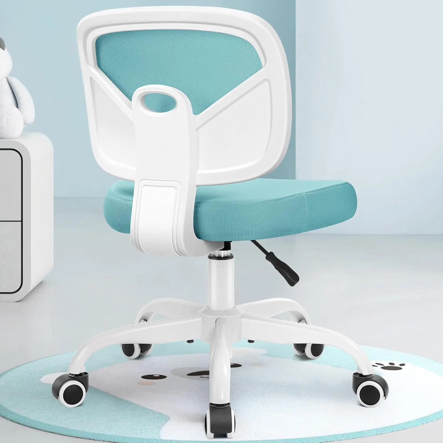Desk Chair,  Study Chair for Boys Girls with Height Adjustable, Swivel Mesh Task Student Chairs for 4-12, Growing Teen Office Chair for /School/Office (Teal)