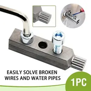 Professional Screw Extractor Set, Metal Tools, Durable Stainless Steel Auger Drill Bits, Repair Kit for Damaged Pipes, Plumbers & Contractors