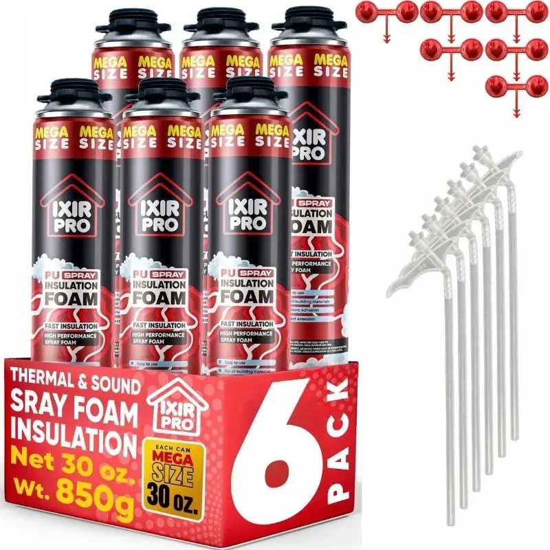 Spray Foam Insulation Can (30 oz. / 850 g) - Closed Cell Polyurethane Foam