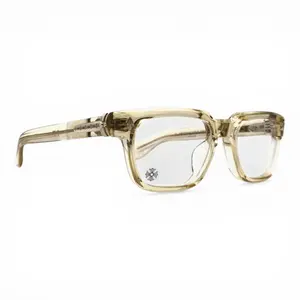 Chrome Hearts Pen 15 Glasses Transparent Brown Silver