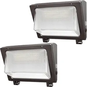 150W LED Wall Pack with Photocell Dusk to Dawn 5000K Waterproof Commercial Outdoor Light Fixture 22500lm 120-277V Equivalent,Energy Save Flood Lights for Building,Yard,Warehouse,Garage-2pack