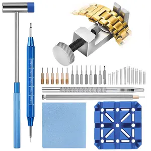 Watch Band Tool Kit, Watch Band Repair Kit for Watch Band Adjustment and Replacement and Resizing, with Watch Link Removal Tool, 10 Spring Bars, 10 Pins