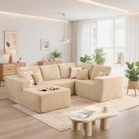 Beige Plush Corduroy