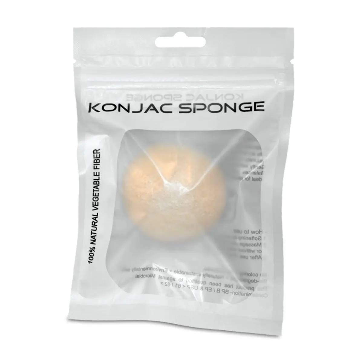 Pure Premium Natural Konjac Facial Sponge – 100% Natural Sponge - Gentle Exfoliating & Pore Cleansing