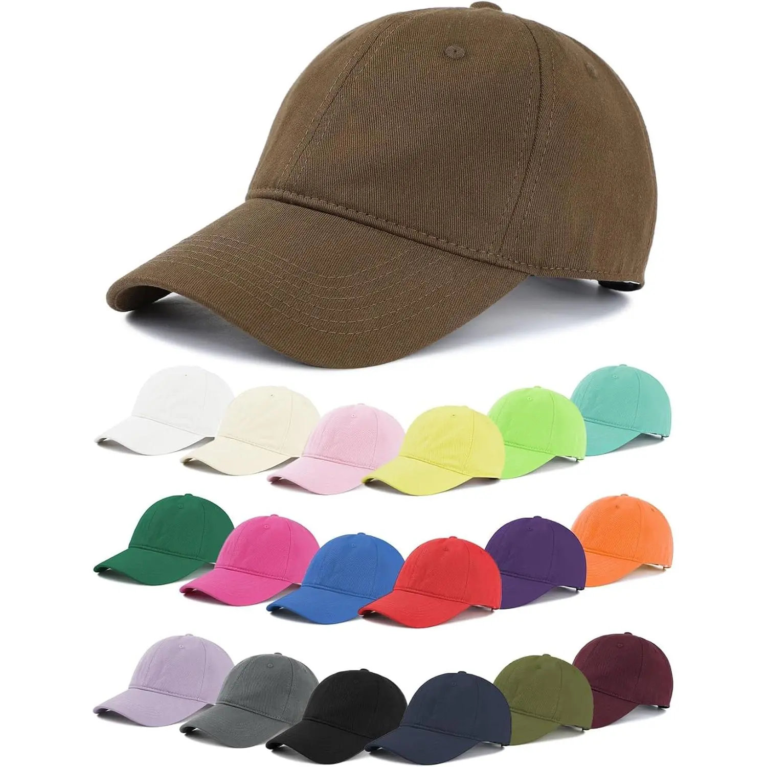Unisex Classic Baseball Caps Adjustable Sports Hats Outdoors Cotton Baseball Hat Cute Preppy Hat Golf Running Dad Hat