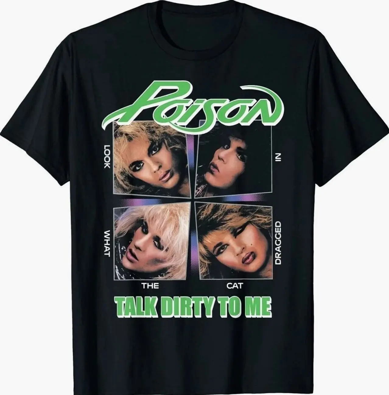 Poison Band Black Cotton Unisex T-shirt J