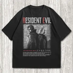 Resident Evil Requiem, Leon kennedy T-shirt, Horror Video Game Movie T-Shirt