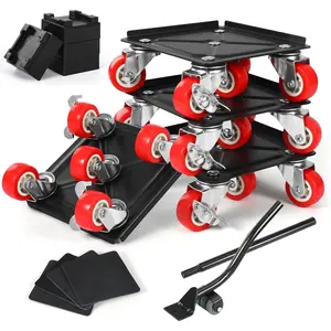 1200 lb Capacity - Furniture Movers with Wheels and Moving Dolly, Includes Furniture Lifter Jacks Tool Set, Gliders,, 5 Rollers Casters Cart.Move Furniture, Piano, Equipment